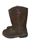 Carhartt Mens Brown Pull on Work Boots Size 12 D  Soft Toe
