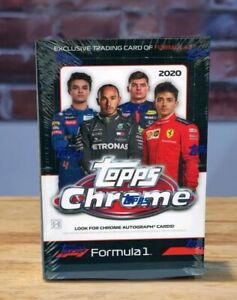 2020 Topps Chrome Formula 1 Racing Cards Hobby Box (18 Packs) Max Verstappen