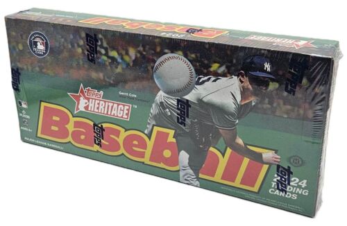 2024 Topps Heritage Baseball Factory Sealed Hobby Box - 24 Packs Per Box!