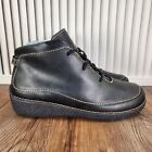 Duluth Trading Co Andina Womens Sz 7.5 Medium Black Leather Chukka Ankle Boots