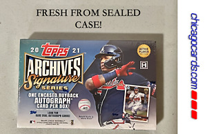 2021 Topps Archives Signature Active Player Ed HOBBY Box From Sealed Case 1 AUTO