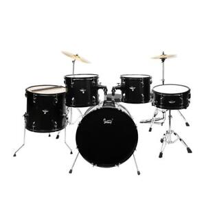Glarry 5-Piece Complete Full Size Pro Adult Drum Set Kit with Stool Drum Pedal