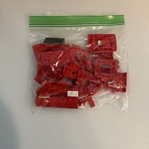 LEGO Red Bulk Lot Assorted Bricks Plates Parts Pieces 3 Ounce Oz Ounces