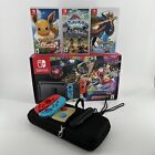 New ListingNintendo Switch Handheld Game System HAC-001 - Bundle - 3 Games - 128GB SD Card