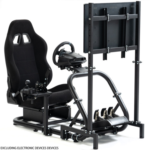 Zootopo Racing Simulator Cockpit with TV Stand Seat Logitech G29 Thrustmaster