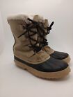 Vintage Sorel Winter Snow Boots Kaufman Tan Made In Canada Size 9 Womens