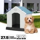 Large Plastic Dog House Indoor Outdoor Dog Kennel Puppy Shelter w/Air Vents