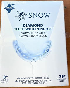 Snow Diamond Teeth Whitening Kit LED Light 3 Whitening Wands Manual Shade Guide