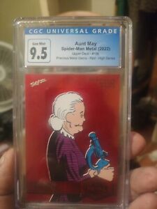 2022 Skybox Marvel Metal Universe #106 Aunt May Red PMG CGC 9.5 Gem Mint Low Pop