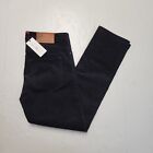$550 New LUCIANO BARBERA Men's 34 Black CORDUROY Chino Pants 5 Pocket Jeans