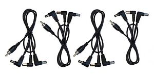 (4) Pack of 3 Way Split Effects Pedal DC Power Cables for CIOKS Power Supplies