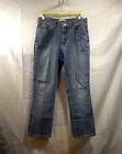 Lee Womens Jeans Size 10 Short Relaxed Bootcut Faded Denim Casual 5 Pockets Blue