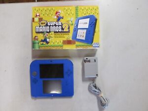 Blue Nintendo 2DS NEW Super Mario Bros 2 for PARTS (Powers On) *READ*