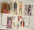 1992 Vintage Sewing Pattern lot of 5 from the 1990s Vogue Christian Dior & more
