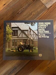 1983 John Deere compact utility diesel tractors 14.5-40 HP sales brochure 82-11