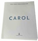 CAROL DVD 2015 FOR YOUR CONSIDERATION Carter Burwell FYC Oscar Care Blanchett