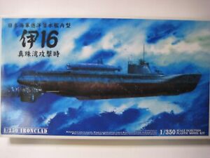 IJN Submarine I-16 Aoshima 1/350 Scale Injection Plastic Model Kit