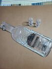 Belvedere Vodka Bottle Melted Into Cheese Platter with 2 Belvedere shot glasses