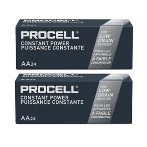 48 AA Duracell Procell Constant Alkaline Batteries 1.5V (PC1500, LR6)