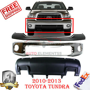 Front Chrome Bumper Replacement Kit For 2010-2013 Toyota Tundra