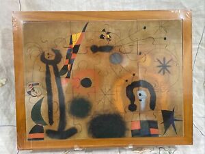 Joan Miro LIBELULA Puzzle Frame Spain Red Winged Dragonfly Snake Comet NWT