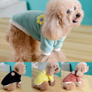 Hot Pet Dog Clothes Fleece Sweater Small Cat Puppy T Shirt Vest Costume Apparel