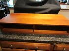 Cherry wood stereo/AV TV stand/cabinet by Crate and Barrel