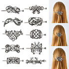 Barrette Metal Silver Celtic Hairpins Viking Hair Clips Hair Slide Hair Stick