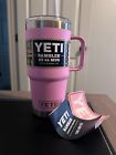 New YETI Rambler 25 oz Mug with Straw Lid - Power Pink Limited Edition