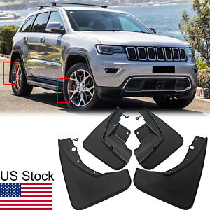 4x Front Rear Splash Mud Guards Flaps Accessories For 11-20 Jeep Grand Cherokee