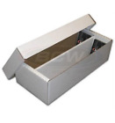 New (1) BCW 1,600 Count Cardboard Shoe Storage Box With Lid For Trading Cards