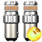 AUXITO 1157 BAY15D Tail Parking Turn Signal LED Car Light Bulb Lamp Amber Yellow (For: MAN TGX)