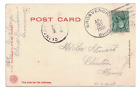 1907 Grosvenor, Ohio Crisp Doane 3/1) Cancel on Insane Hospital Postcard -- DPO
