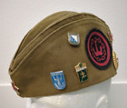 Soviet Russian Military Garrison / Side / Pilotka Cap / Hat w/ Badges Sz 56
