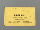 Vintage Cider Hill Paoli Indiana Advertising Business Card Cherry Apple Cider