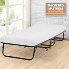 Folding Bed Twin Portable Guest Bed With Mattress Wheels For Bedroom Camping Bed
