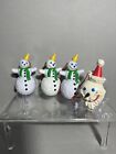 4 Vintage Jack In The Box Christmas Ornaments