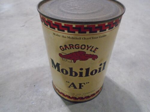 Mobil gargoyle quart oil can