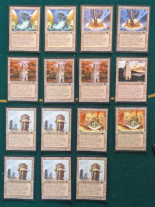 MTG Antiquities 15 Cards Urza's Tower, Mine, Power Plant Lot Magic the Gathering
