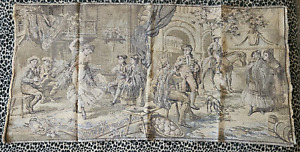 Large Vintage Woven French Tapestry Wall Hanging 36