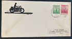 1941 Fort Worden WA Usa Patriotic Cover To Fremont OH Shope Artist Motorcycle