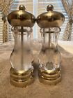Acrylic Salt And Pepper Mill Grinder Set Olde Thompson Carbon Steel 7 inch Pair