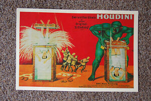 Harry Houdini magician poster #16 1913 Deriweltberuhmte in Seiner Erfindung
