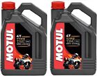 Motul 7100 4T 10W-40 4 Liters Synthetic 4 Stroke Motorcycle Oil 104092 (2 PACK)