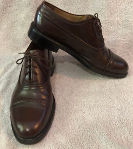 Sutor Mantellassi Men's Brown Leather Cap Toe Oxford Dress Shoes Size 12