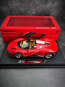 Bburago 1/18 Ferrari SP3 Daytona Spyder diecast Open Close car model Rosso Corsa