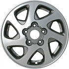15x6 7 Spoke Used Aluminum Wheel Machined and Painted Silver 560-69348