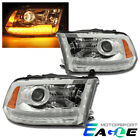 Fit 2009-2018 Dodge Ram 1500/2500/3500 LED DRL Projector Headlights Pair (For: Dodge Ram 1500)