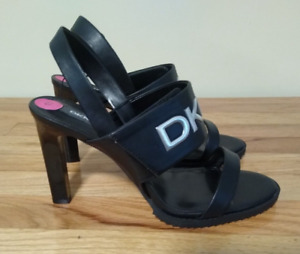 DKNY Women's Slingback Sandals Heels    Black    Size 11    NEW   (RT006K)