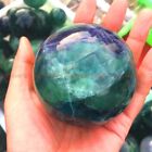Natural Fluorite Ball Quartz Crystal Mineral Healing Sphere Reiki Stone 48-83mm